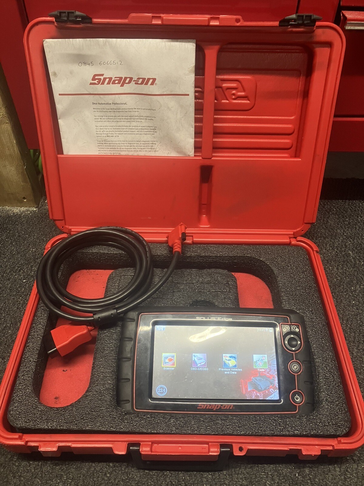 SNAPON SOLUS EDGE AUTOMOTIVE DIAGNOSTIC SCANNER EESC320 v23.4