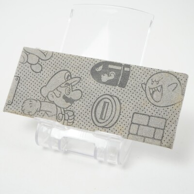 Nintendo New 3DS Custom Plate No.012 Felt Surface Mario Monogram