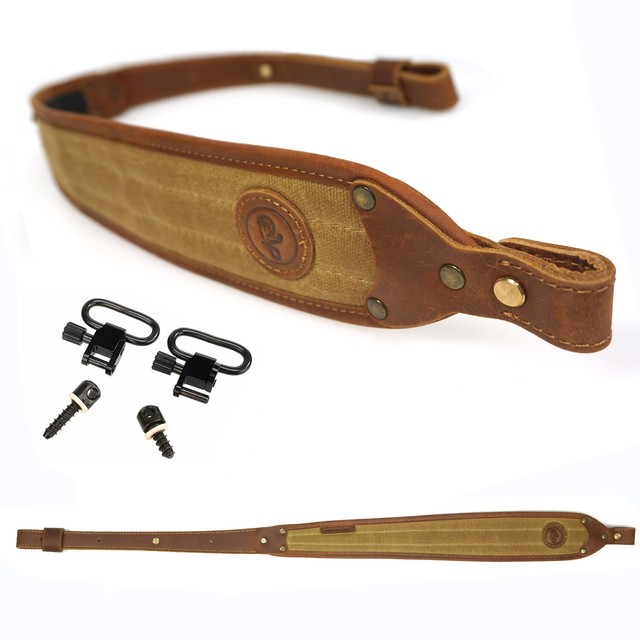 Leather Canvas Rifle Gun Sling Straps Shooting Straps Padded USA Fast