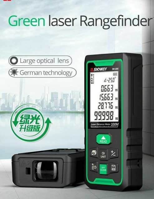 Digital Sw S120 Laser Distance Meter Rangefinder Rechargeable