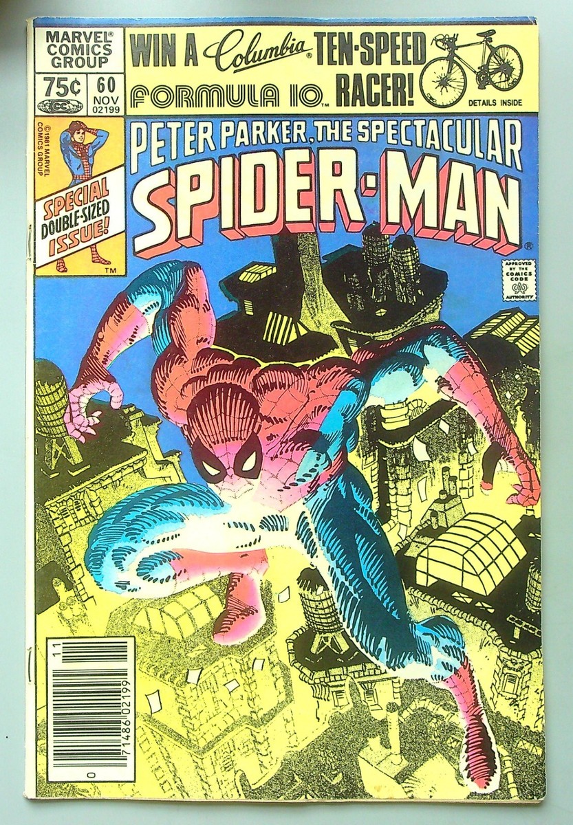 Spectacular Spider-Man #60 MARVEL 1981 FRANK MILLER cover newsstand  VG+