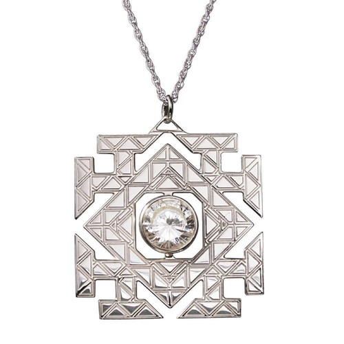 The Noble Collection Arkenstone Sterling Silver Pendant w/ CZ & 18" Chain DOS - Picture 13 of 14