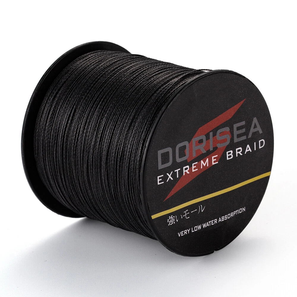 Dorisea Pro 100m~2000m Black PE Dynema Braided Fishing Line