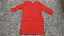Gap Dress Womens Medium Orange Round Neck 3/4 Sleeve Knee Length