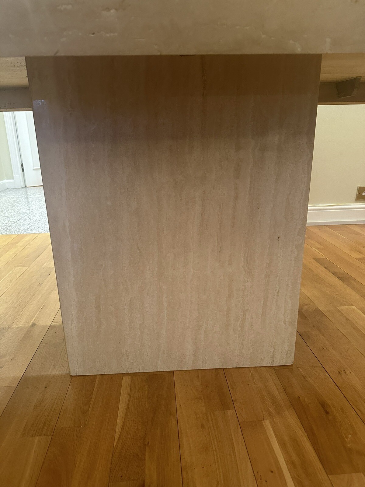 Portman Design Stone International Travertine Marble Dining Table eBay