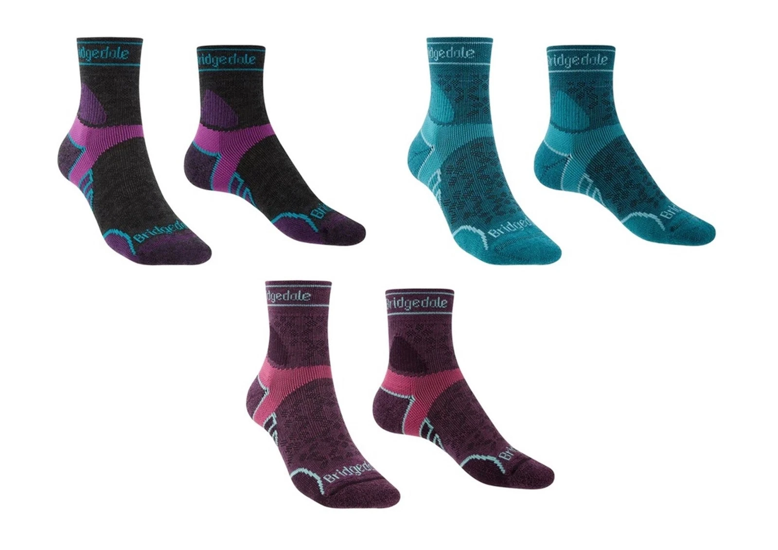 Bridgedale Women's Lightweight T2 Merino Sport 3/4 Crew Trail Running Socks NEW
Opens in a new windo