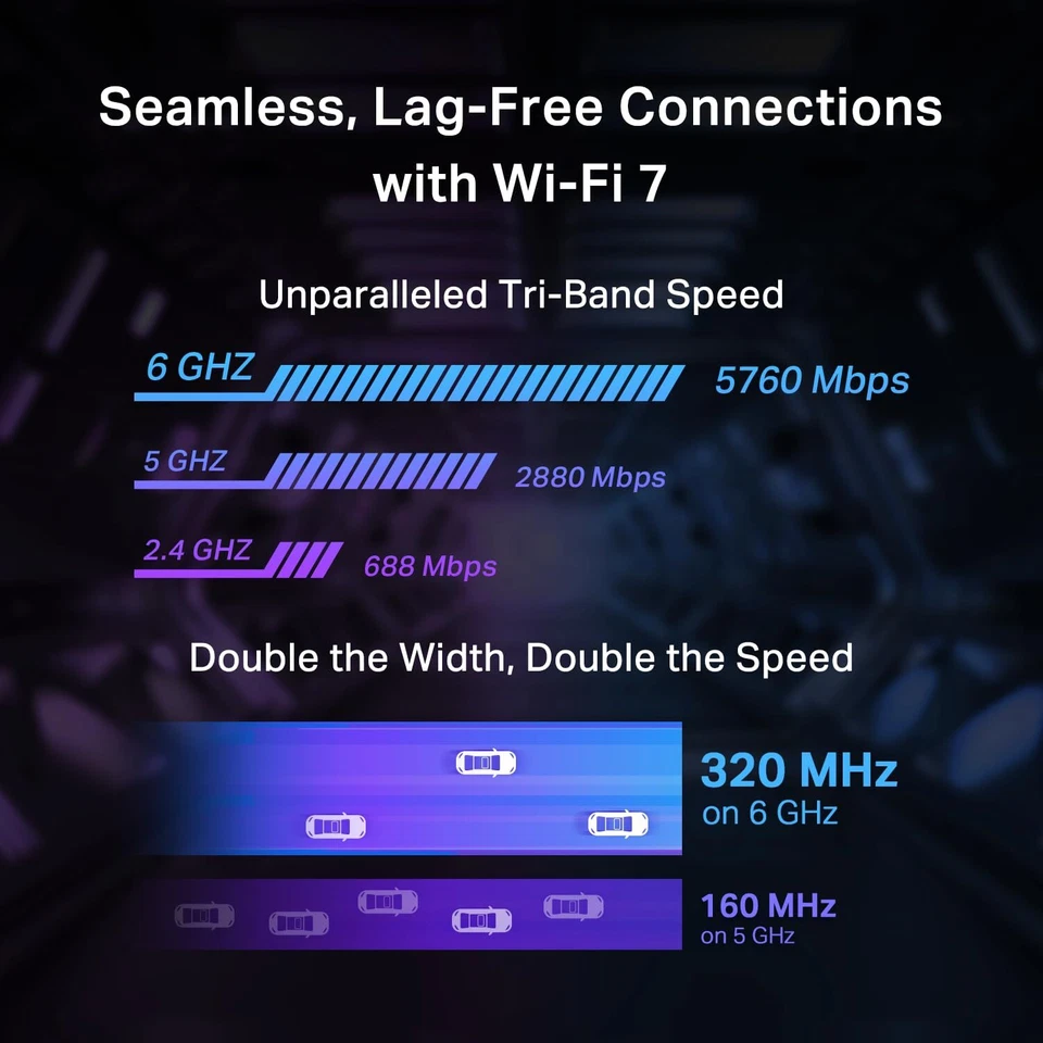 Wi Fi 7 Network Interface Controller Adapter Archer TBE550E 5760 Mbps Speed - Image 3 of 4