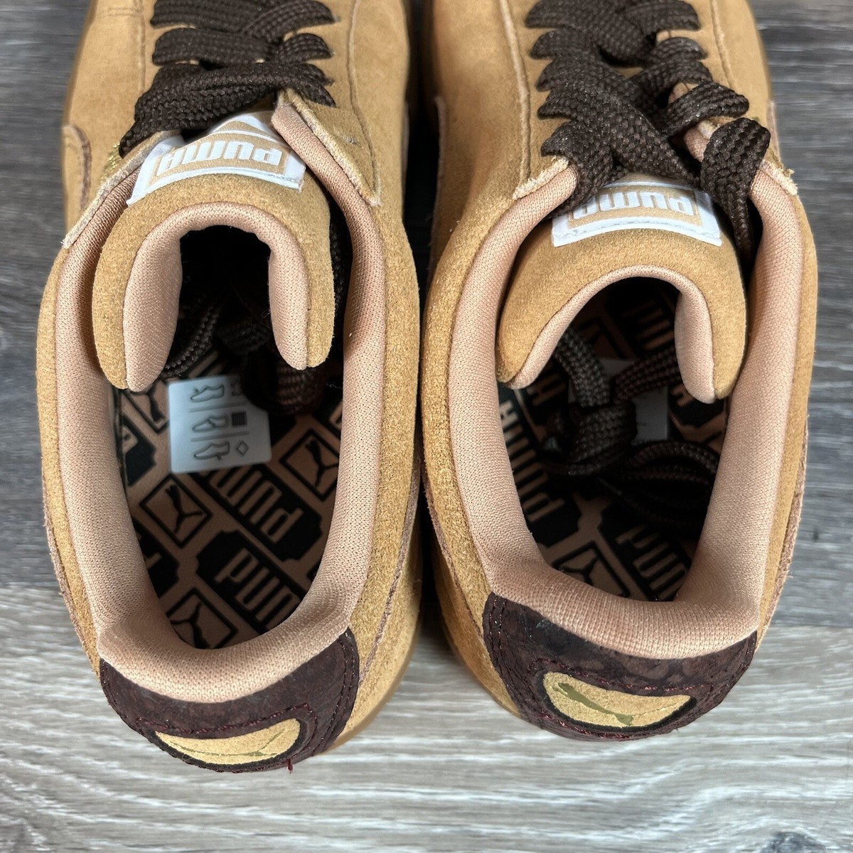 Puma Men 360851-03 Brown Suede Low Top Lace Up Round Toe  display picture 2