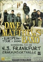 Dave Matthews Band - Europe , Frankfurt 2010 | Konzertplakat | Poster