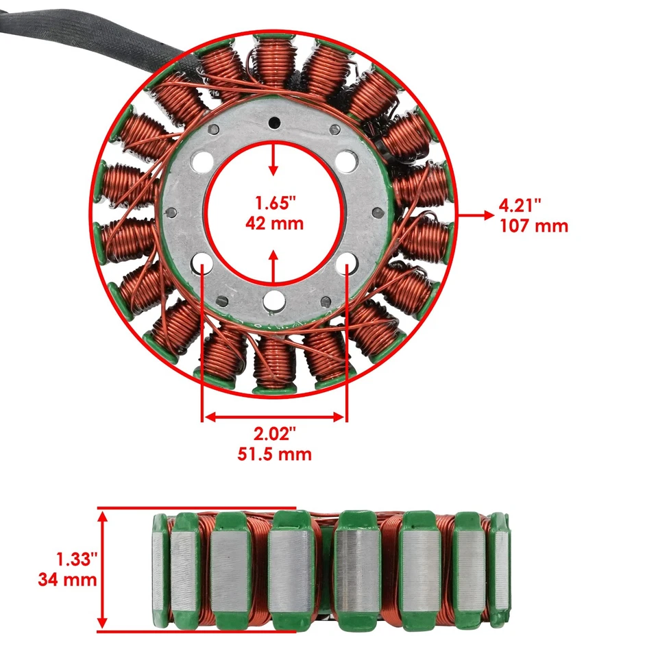 Stator & Regulator Rectifier for Honda CBR600F4 CBR600F4I 2001 2002 03 04 05 06 - Image 2 of 4