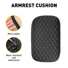 Car Center Console Armrest Box Cushion Cover Pad Protector Mat Black Decor 30cm