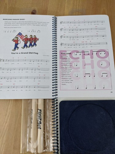 First Act Discovery Learn and Play Drum Kit and Book for Kids - Picture 5 of 6