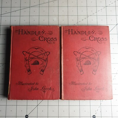 2x Handley Cross Jorrocks Hunt John Leech V1&2 1898 Hardback Books