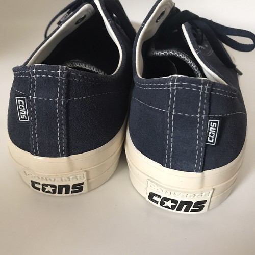 Converse Chuck Taylor Pro Cons Mens 12 Womens 14 Leather Suede Navy Blue Low Top - Picture 6 of 11