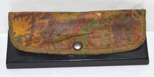 Vintage Plastic Eye Glass Case with Fabric Flap