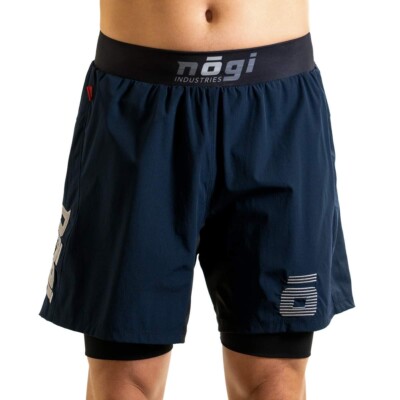 Ghost 7'' Premium Lined Grappling Shorts - Neptune BLUE Nogi Industries BJJ MMA