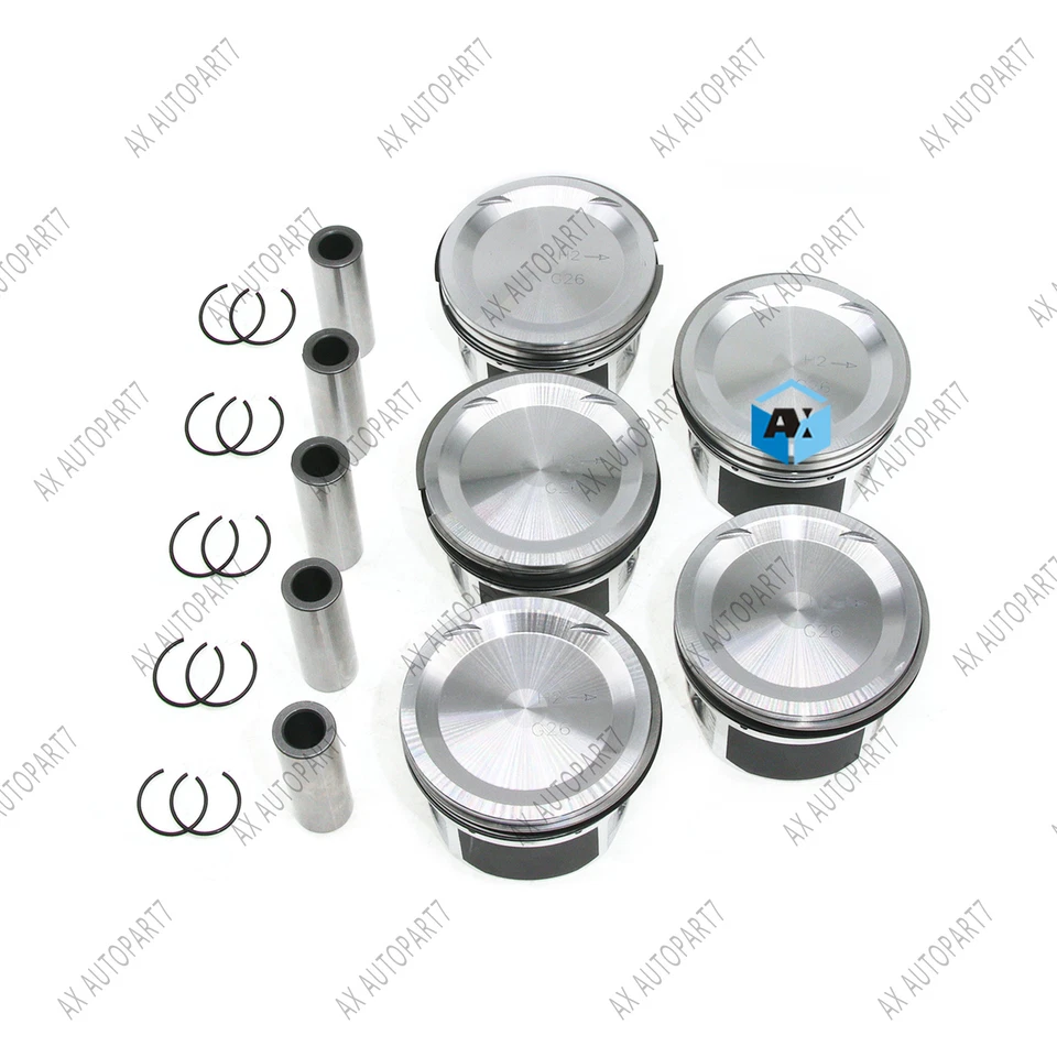 Juego de 5 anillos de pistón STD para Volvo S40 S60 S80 C30 C70 XC90 2.5T T5 L5 B5254T Foto 2 de 4