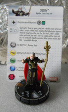HEROCLIX ODIN FIGURE #20  - FROM THOR THE DARK WORLD SET - SUPER RARE MAR071