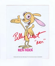 Ren & Stimpy #1 Ren Scratch & Sniff Hanger Signed w/COA Billy West 1992 Marvel