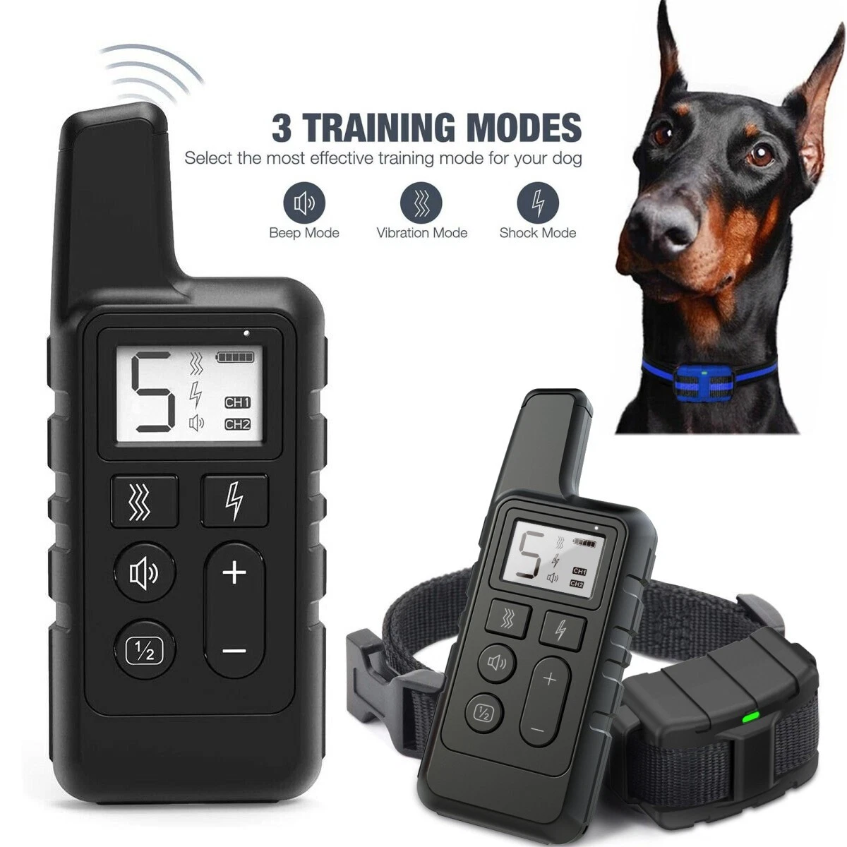 2700 FT Remote Dog Shock Training Collar Rechargeable Waterproof LCD Pet Trainer
Opens in a new wind