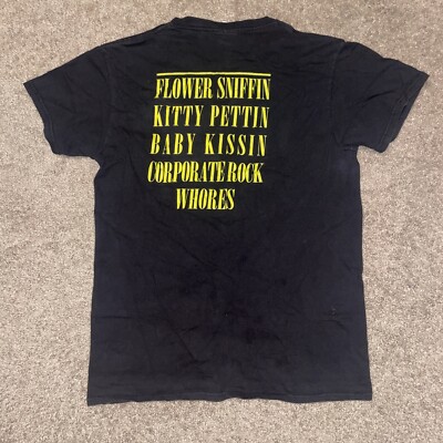 Nirvana 1992 T Shirt Smiley Face Logo Delta Pro Weight Size Small 