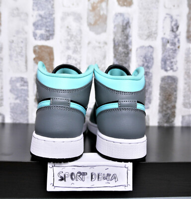 靴 AIR JORDAN 1 MID GS BLUE GREY Nike Air Jordan 1 Mid AJ1 Dark Blue Grey Indigo Haze Men