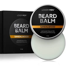 Sandalwood Scented  Beard Balm-4oz-Conditioning & Styling Beard Wax, All Natural