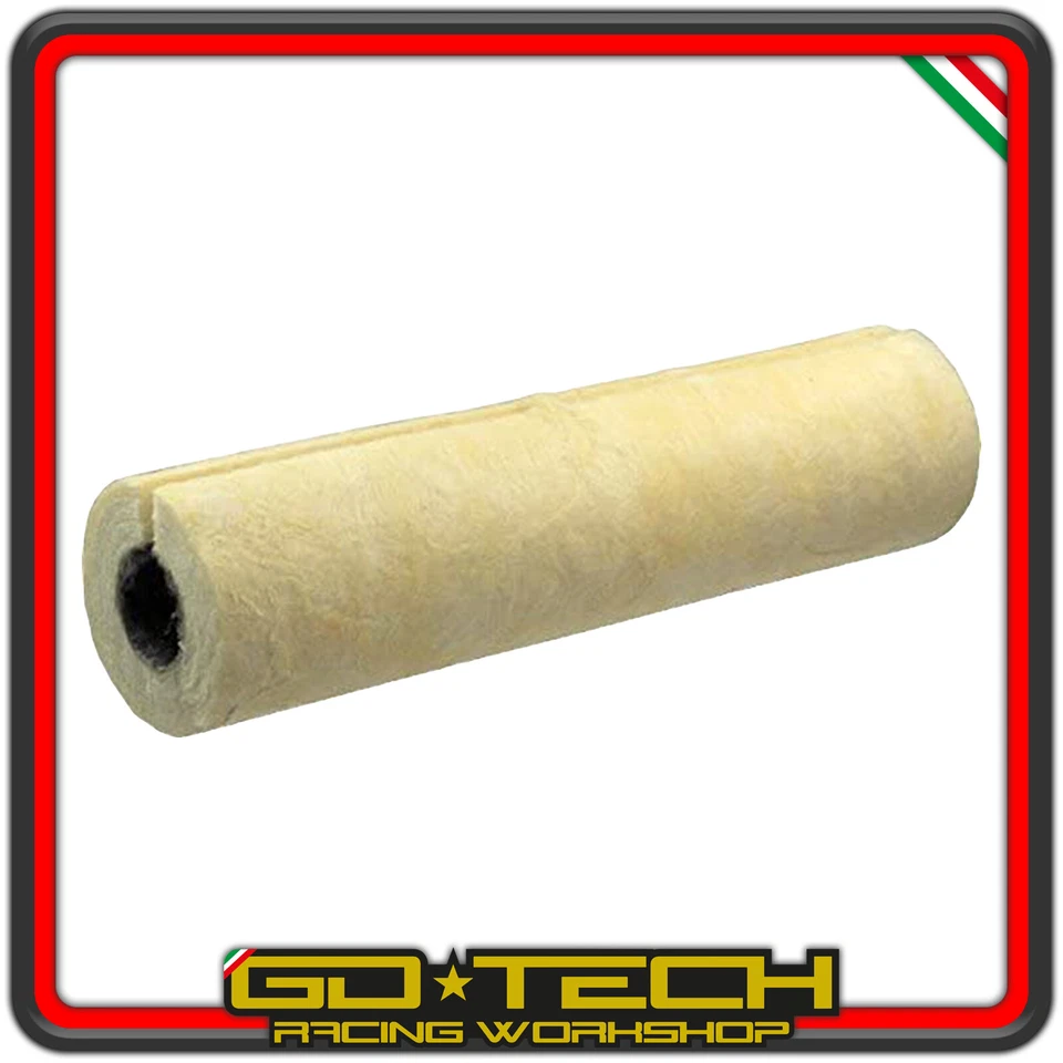 LANA DI ROCCIA VETRO per MARMITTE MOTO SCARICHI CARTUCCIA SILENZIATORI 80x300 mm - Immagine 3 di 3
