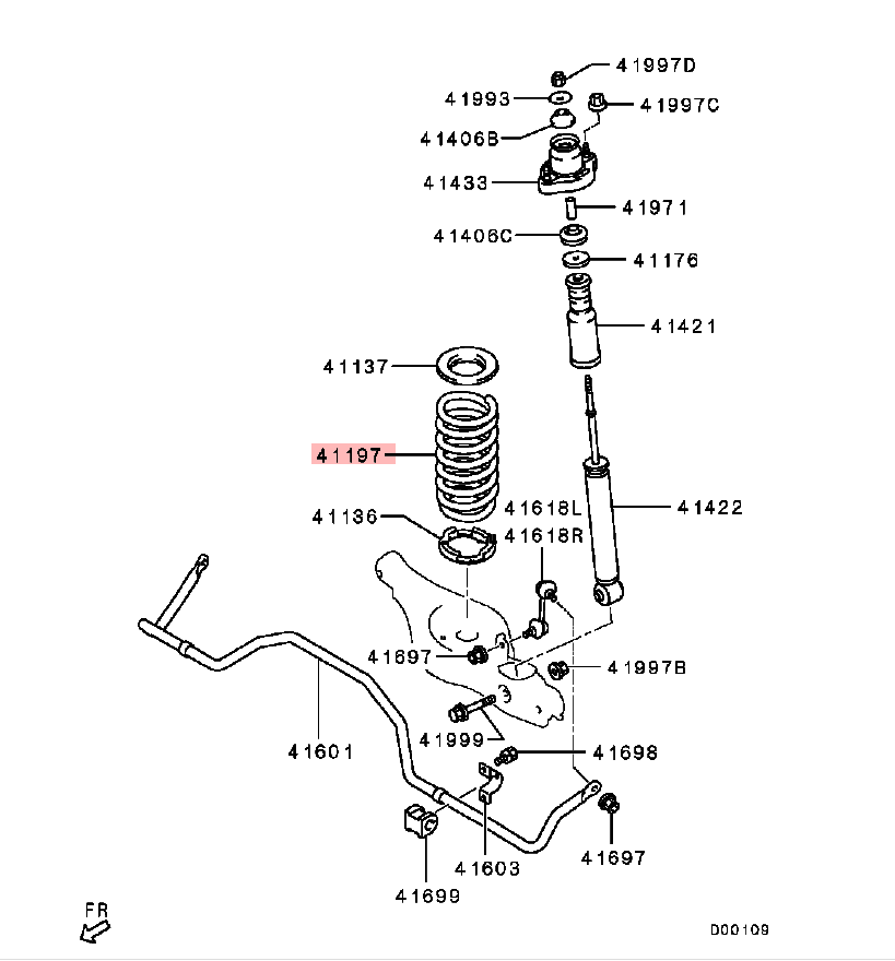 REAR SUSPENSION COIL SPRINGS MITSUBISHI OUTLANDER CW1W MK2 2.2 DiD eBay