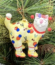 Amy Lacombe 2003 Willitts Design Cherry Cat Christmas Ornament