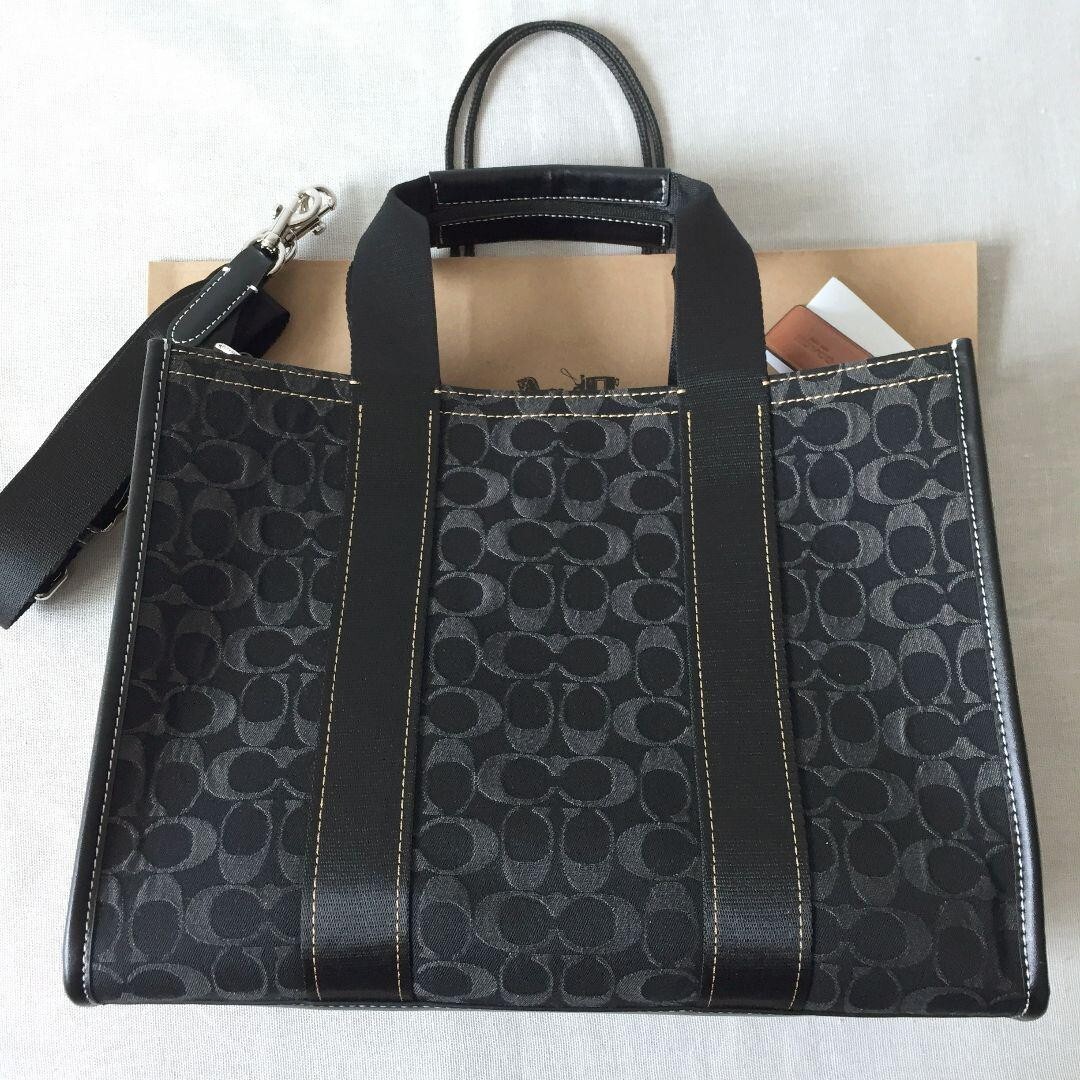 バッグ Coach Denim Tonal Signature Satchel Bag s-l225.jpg