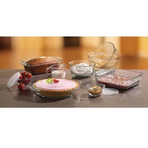 Anchor Hocking 11Piece Glass Bakeware Set Clear for sale online eBay