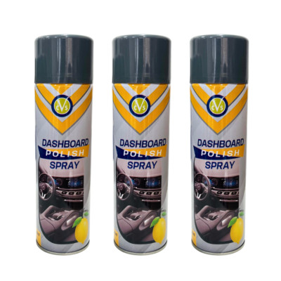 3 x 500ml ARMATURENBRETT GLANZ SILIKONSPRAY AUTO Innenausstattungsreiniger LEMON
