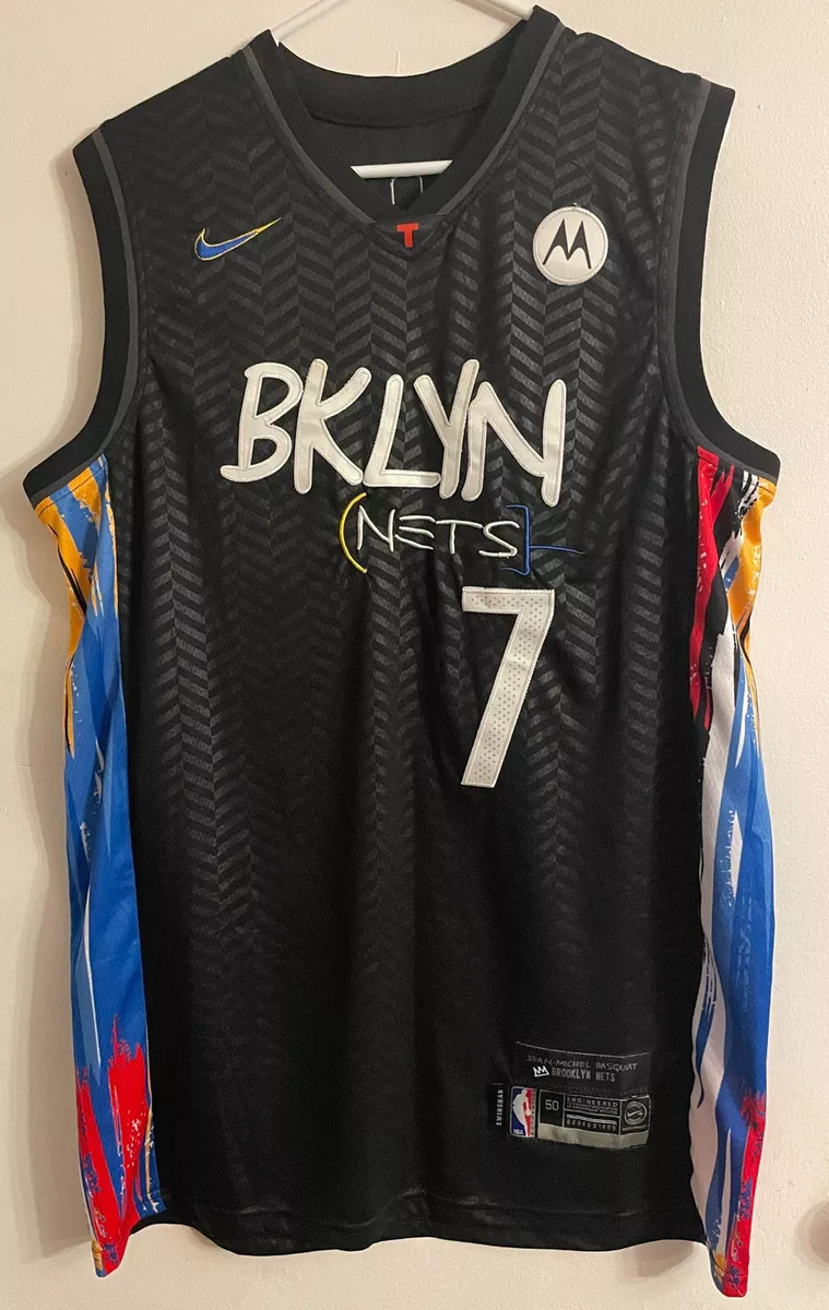 Nike+Brooklyn+Nets+Kevin+Durant+City+Edition+Swingman+Jersey+Basquiat+size+50  for sale online