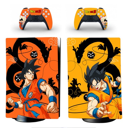 Dragon Ball Z Son Goku Decal Stickers for PS5 Standard Disc Digital Console Skin - Picture 2 of 5
