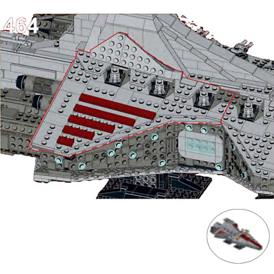 Ship with Interior and Display Stand 2568 Pieces Building Toys Set MOC Build
