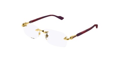 メガネ Gucci Eyewear GG1221O 001 Luxury Rimless Unisex Gucci GG1221O 001 Gold Eyeglasses for Man – LookerOnline