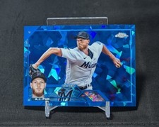 A.J. Puk 2023 Topps Chrome Sapphire Update Card #USCS19 Miami Marlins