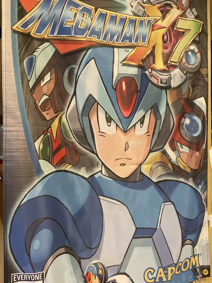 Póster de bandera PS2 Mega Man X7 5' / Sony PlayStation 2 Capcom Foto 2 de 3