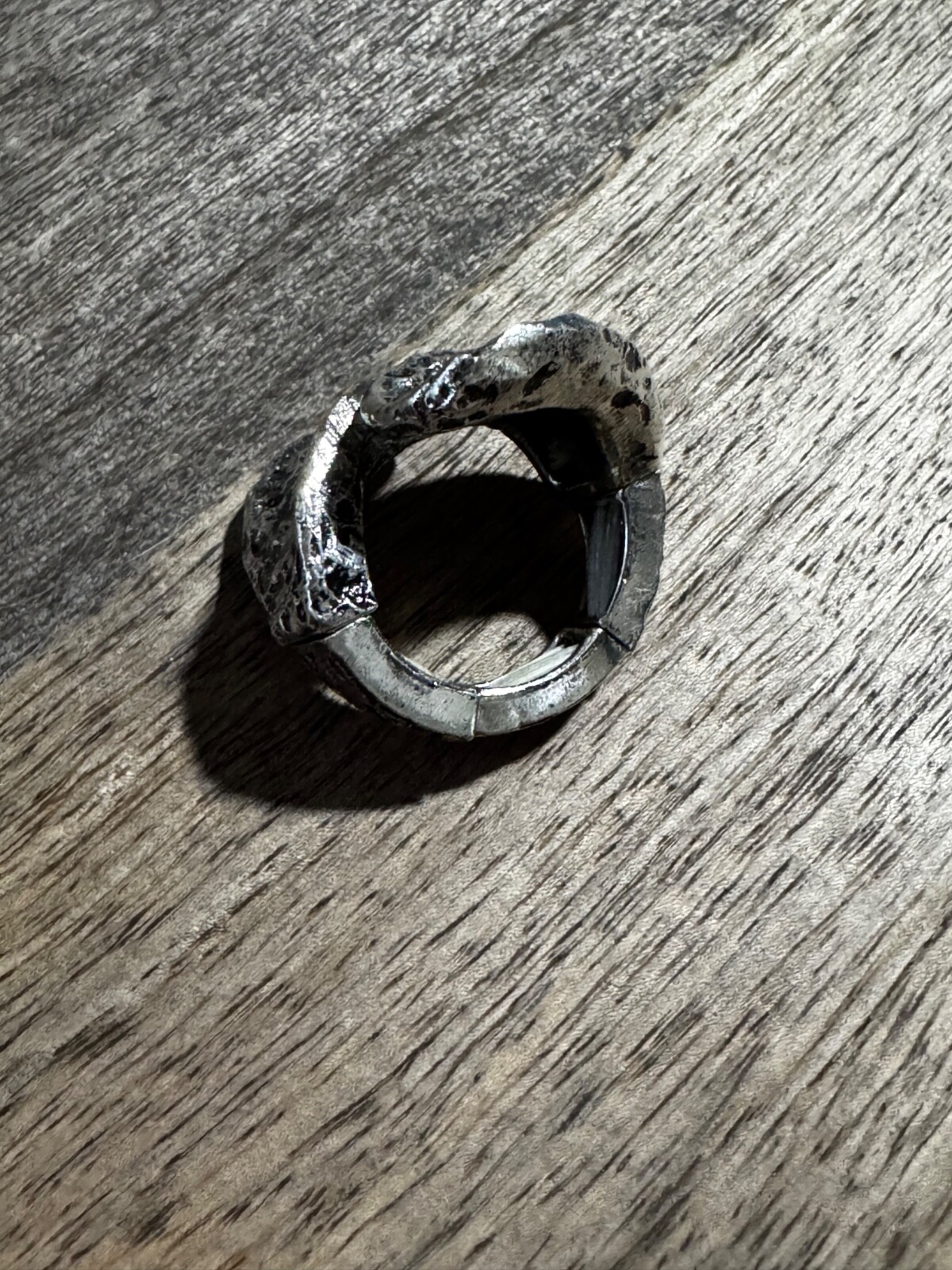 Silver Colored Oversized Statement Ring- Unique J… - image 3