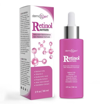 Dermaxgen  RETINOL VITAMIN A 2.5% + HYALURONIC ACID ALOE VERA ANTI-AGING SERUM