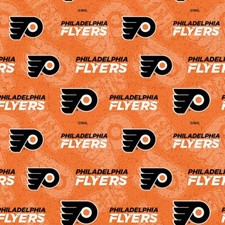 NHL Philadelphia Flyers Tone on Tone 1199-FLY Cotton Fabric by the Yard