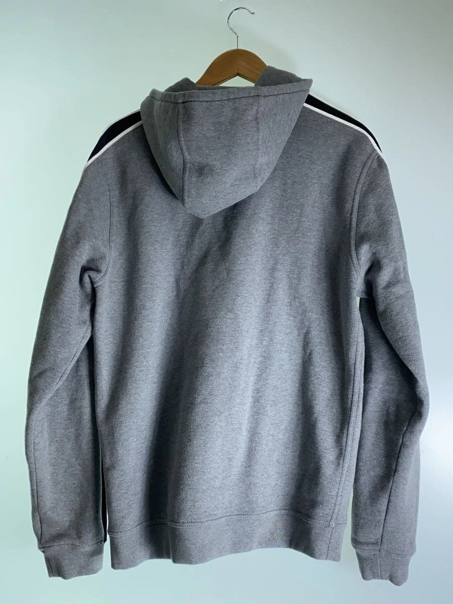 HERMÈS Felpa con cappuccio HERMES Run H Zip XL cotone grigio tinta unita usata