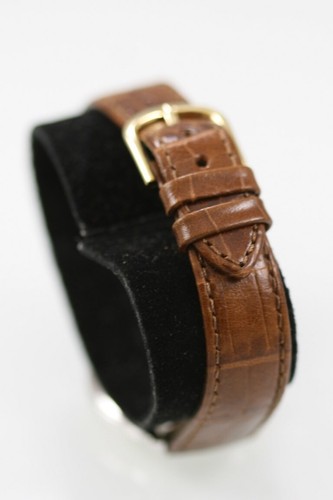 Fossil Watch Women Stainless Silver Gold St WR Brown Leather Date White Quartz - Photo 3 sur 6