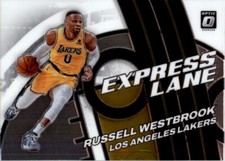 2021-22 Donruss Optic Express Lane Gold Wave Russell Westbrook Los Angeles