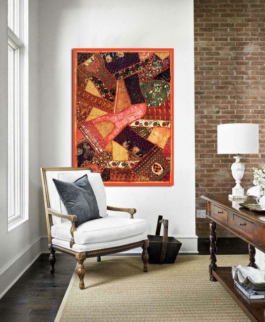 33% OFF 60" ORANGE ETHNIC WALL ART DÉCOR SARI WALL HANGING TAPESTRY BRANDED GIFT 33% OFF 60" ORANGE ETHNIC WALL ART DÉCOR SARI WALL HANGING TAPESTRY BRANDED GIFT