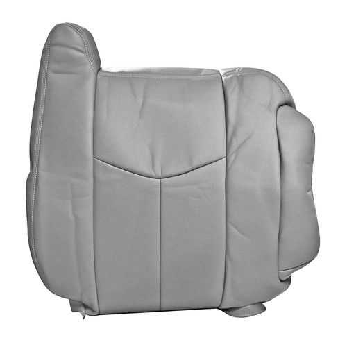 Replacement For 2003-2006 GMC Sierra 1500 2500 Front Leather Seat Cover Gray - Picture 8 of 20
