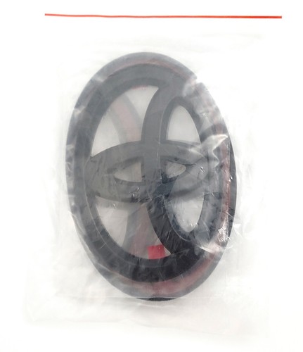 Paquete de 2 emblemas originales OEM Toyota 3D negros mate PT948-89190-02 5 1/8"" y 6"" tamaño - Imagen 3 de 6