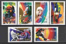 FRANCE - 2002 YT 3500 à 3505 CÉLÉBRITÉS - TIMBRES NEUFS** MNH