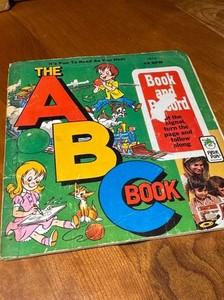 FREE SHIP! VINTAGE The ABC Book and Record 1974 Peter Pan